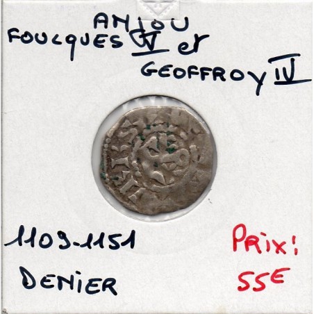 comté d'Anjou, Foulques V et Geoffroy IV, (1109-1151) Denier