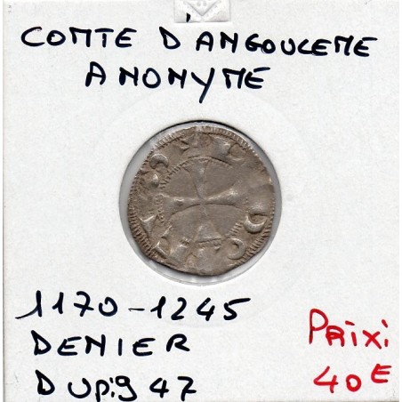 Angoumois, comté Angoulème au nom de Louis, (1170-1245) Denier