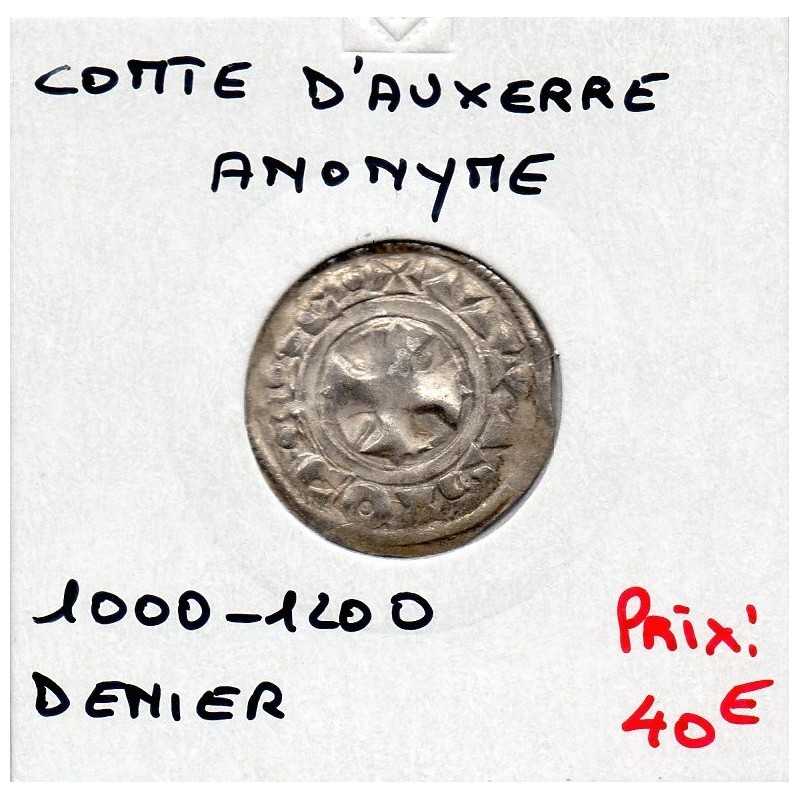 Comté d'Auxerre anonyme (1000-1200) denier