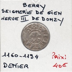 Berry, Seigneurie de Gien, Herve III de Donzy (11600-1194) Denier