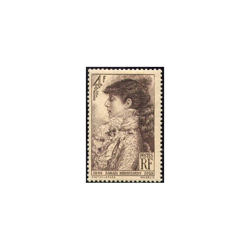 Timbre France Yvert No 738 sarah Bernhardt