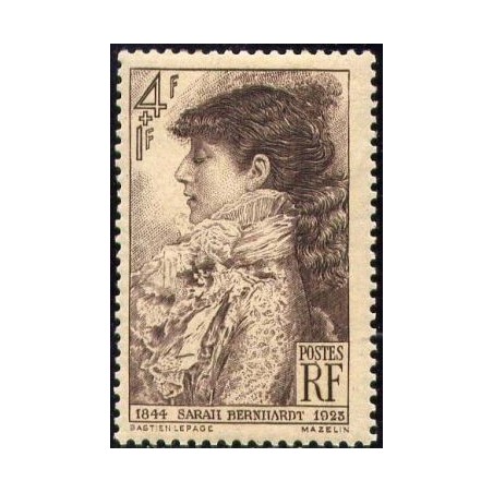 Timbre France Yvert No 738 sarah Bernhardt