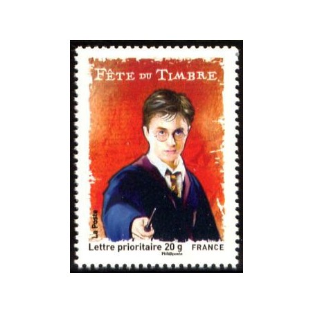 Timbre France Yvert No 4024a Fête du timbre, Harry Potter, issu du carnet