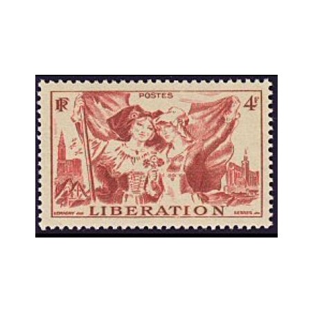 Timbre France Yvert No 739 liberation alsace et lorraine