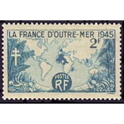 Timbre France Yvert No 741 la france d'outremer