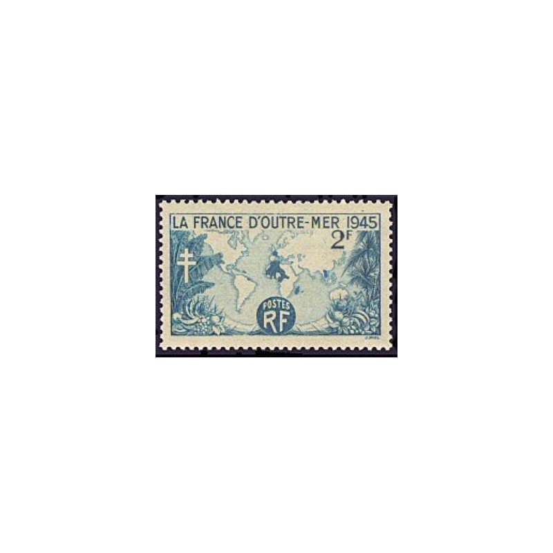 Timbre France Yvert No 741 la france d'outremer