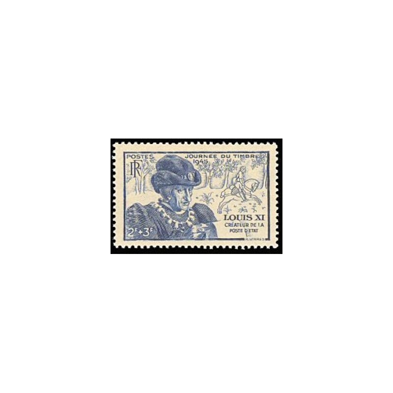 Timbre France Yvert No 743 Louis XI