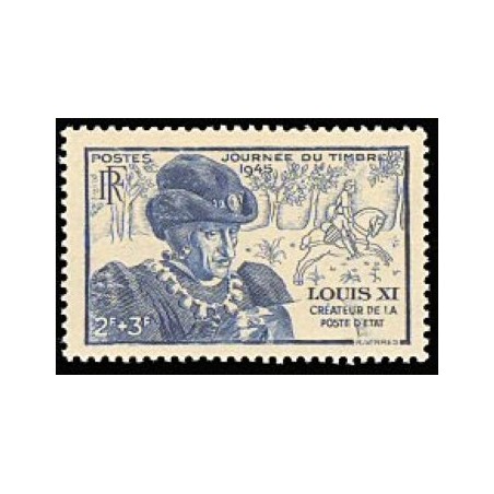 Timbre France Yvert No 743 Louis XI