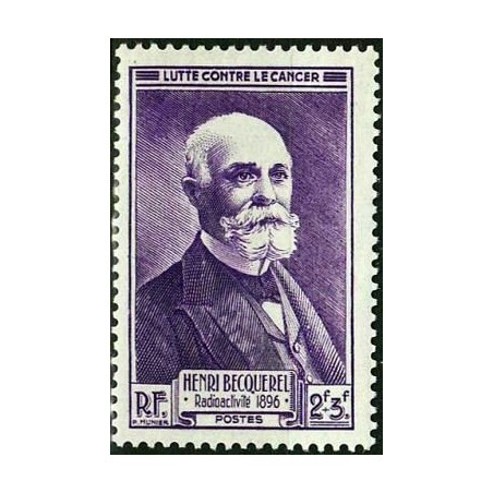 Timbre France Yvert No 749 Henri Becquerel propagande sanitaire