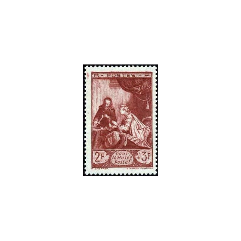 Timbre France Yvert No 753 Chardin pour le musee postal