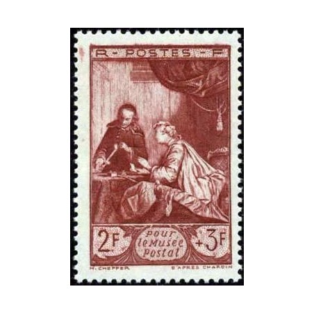 Timbre France Yvert No 753 Chardin pour le musee postal
