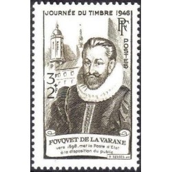 Timbre France Yvert No 754 Fouquet de la Varane journee du timbre