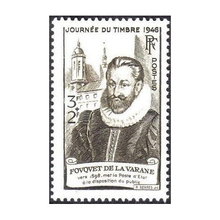 Timbre France Yvert No 754 Fouquet de la Varane journee du timbre
