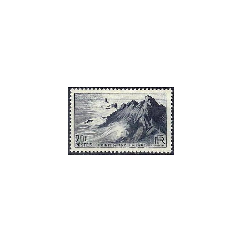 Timbre France Yvert No 764 pointe du raz monuments et sites