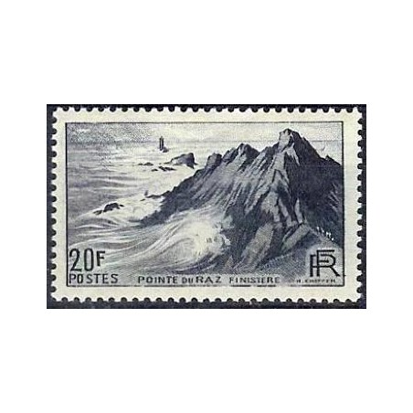 Timbre France Yvert No 764 pointe du raz monuments et sites