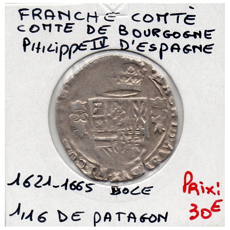 Franche Comté, Comté de Bourgogne, Philippe IV (1622-1634) 1/16 Patagon Dole