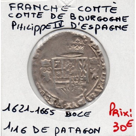 Franche Comté, Comté de Bourgogne, Philippe IV (1622-1634) 1/16 Patagon Dole