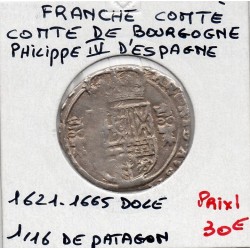 Franche Comté, Comté de Bourgogne, Philippe IV (1622-1634) 1/16 Patagon Dole