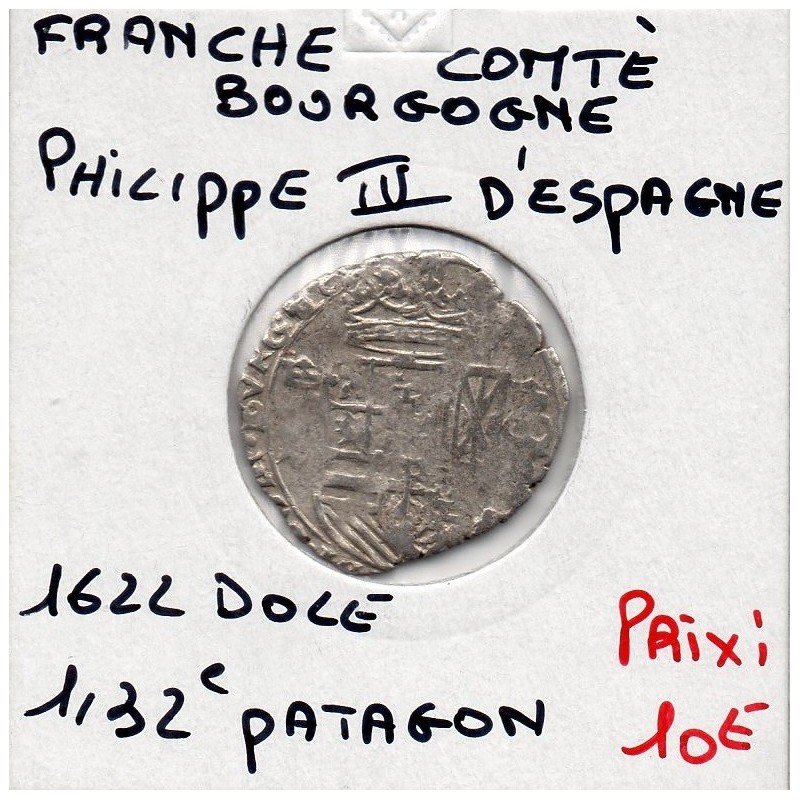 Franche Comté, Comté de Bourgogne, Philippe IV (1622-1634) 1/32 Patagon Dole