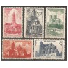 Timbre France Yvert No 772-776 cathedrales et basiliques