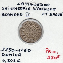 Languedoc, Seigneurie d'Anduze et Sauve, Bernard II (1150-1160) Denier