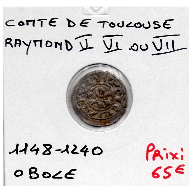 Languedoc, Comté de Toulouse, Raymond V VI et VII (1148-1240) Obole