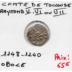 Languedoc, Comté de Toulouse, Raymond V VI et VII (1148-1240) Obole
