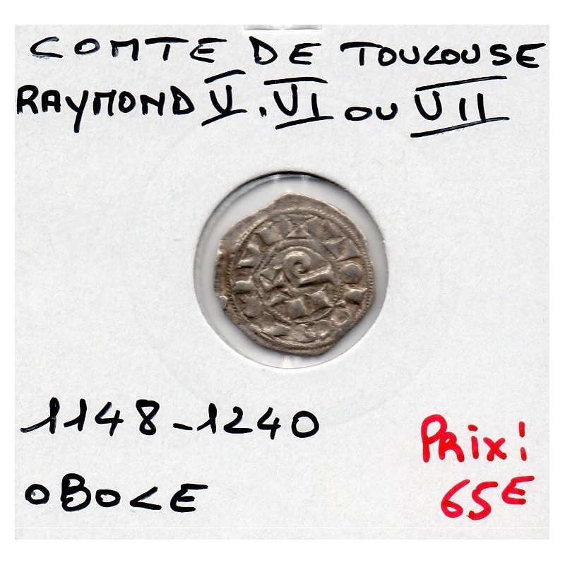 Languedoc, Comté de Toulouse, Raymond V VI et VII (1148-1240) Obole