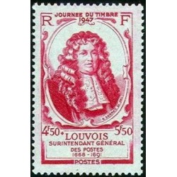 Timbre France Yvert No 779 Louvois journee du timbre