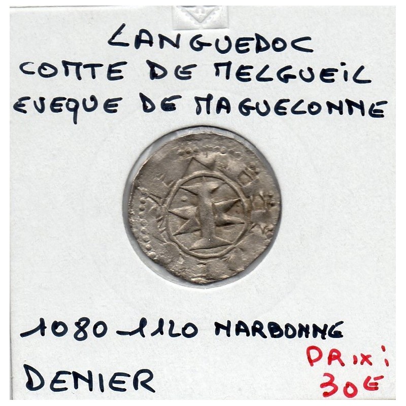 Languedoc, Comté de Melgueil, Evêques de Maguelonne Anonyme (1080-1120) Denier