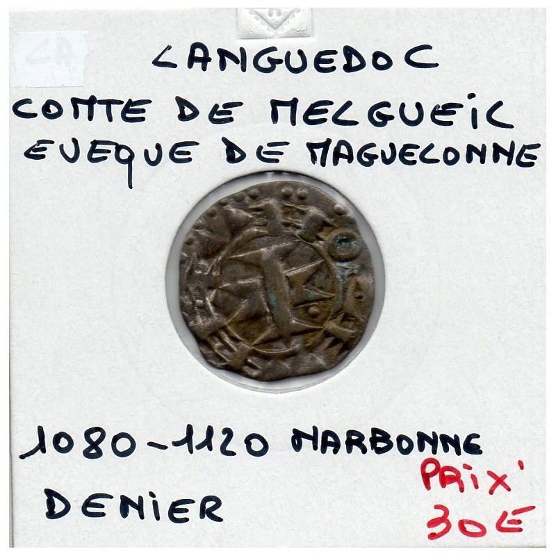 Languedoc, Comté de Melgueil, Evêques de Maguelonne Anonyme (1080-1120) Denier