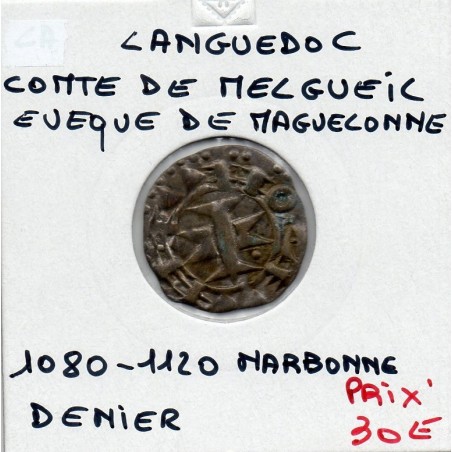 Languedoc, Comté de Melgueil, Evêques de Maguelonne Anonyme (1080-1120) Denier