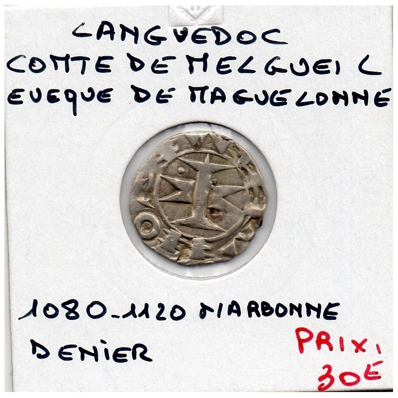 Languedoc, Comté de Melgueil, Evêques de Maguelonne Anonyme (1080-1120) Denier