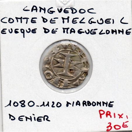 Languedoc, Comté de Melgueil, Evêques de Maguelonne Anonyme (1080-1120) Denier