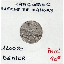 Languedoc, Eveché et Cité de Cahors, anonyme (1200) Denier