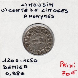 Limousin, Vicomté de Limoges, anonyme (1200-1250) Denier