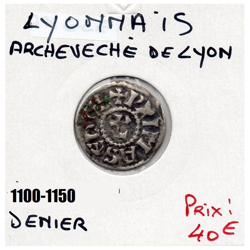 Lyonnais, Archevêché de Lyon anonyme (1220-1250) denier