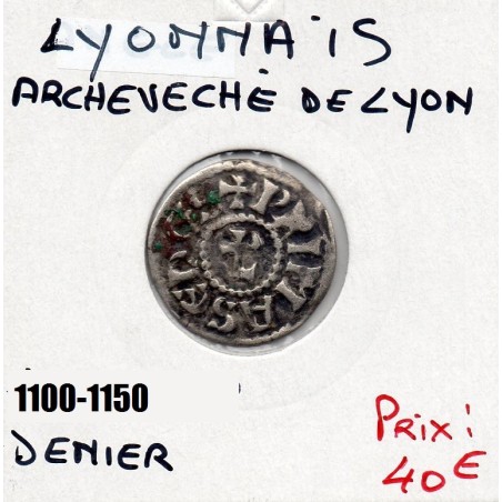 Lyonnais, Archevêché de Lyon anonyme (1220-1250) denier