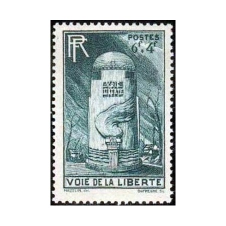 Timbre France Yvert No 788 voie de la liberte une borne