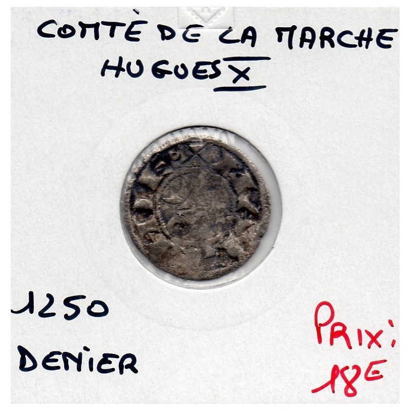 Comté de la Marche, Hugues X (1208-1249) denier