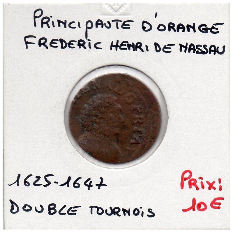 Principauté D'Orange, Frederic Henri de Nassau (1625-1647) Double tournois