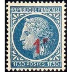 Timbre France Yvert No 791 ceres mazelin surchargee