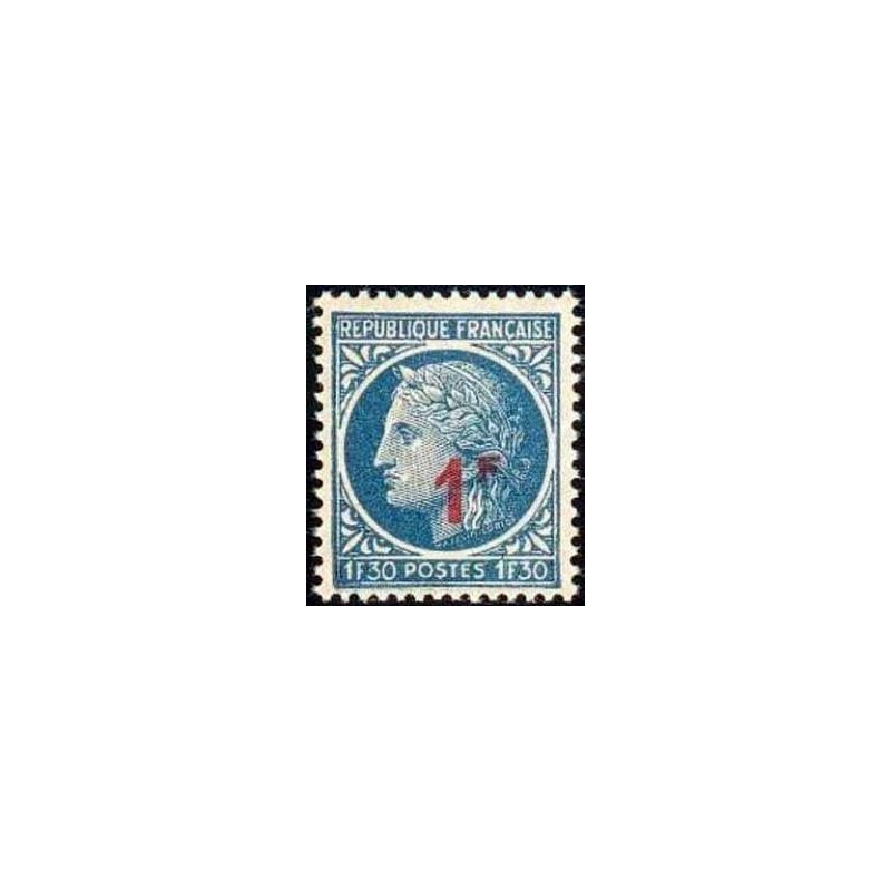 Timbre France Yvert No 791 ceres mazelin surchargee