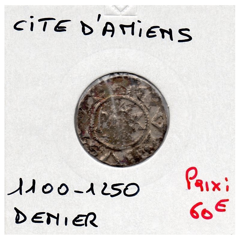 Picardie, Comté et Cité d'Amiens (1100-1250) denier