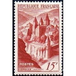 Timbre France Yvert No 792 abbaye de conques