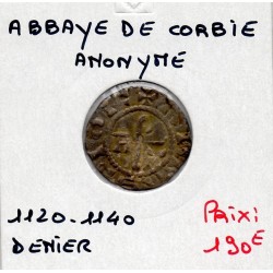 Picardie, Abbaye de Corbie, Anonyme  (1120-1140) Denier