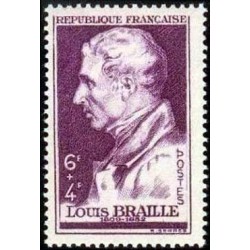 Timbre France Yvert No 793 Louis Braille entraide française