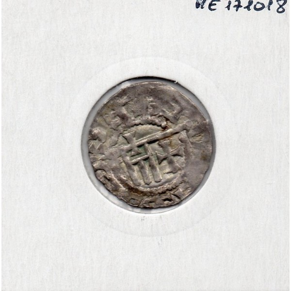 Picardie, Soissons, Abbaye Saint Médard (Fin 10eme siecle) Denier