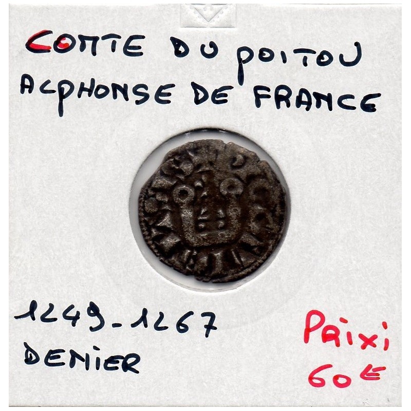 Comté de Poitou, Alphonse de France (1249-1267) Denier