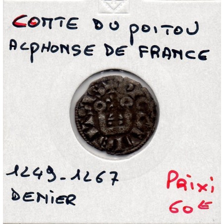 Comté de Poitou, Alphonse de France (1249-1267) Denier